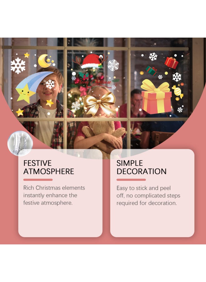 Dowmoo Christmas Window Stickers Christmas Atmosphere Window Stickers Home Window Glass Door Decoration Stickers - Image 2