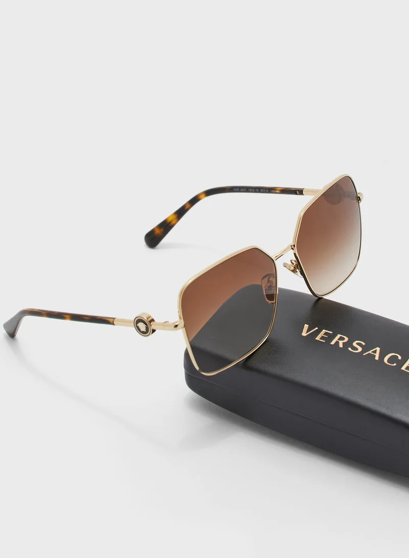 VERSACE 0VE2227 Oversized Sunglasses