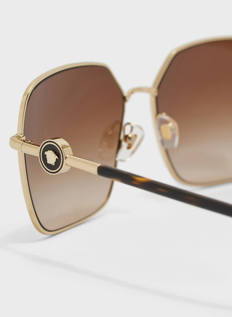 VERSACE 0VE2227 Oversized Sunglasses