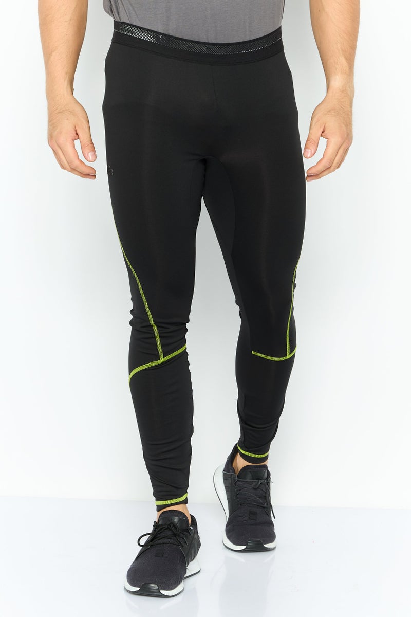 Lacoste Sport Men Tight Fit Training Leggings, Black - Image 1