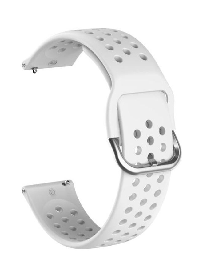NIBEMINENT Breathable Porous Replacement Strap For Huawei Watch GT2e/GT/GT2 46mm White - Image 1