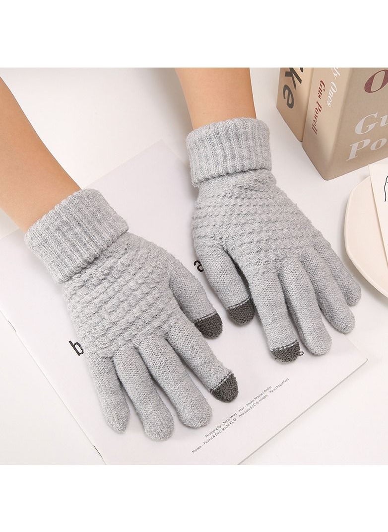 Generic Solid Knit Gloves 