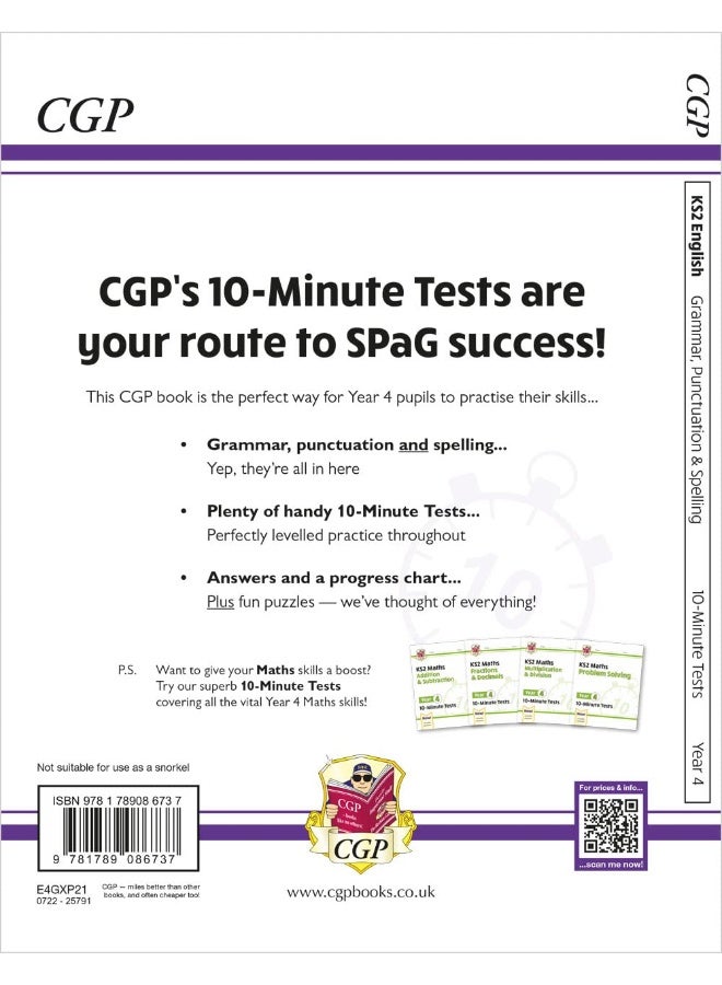 KS2 Year 4 English 10-Minute Tests: Grammar, Punctuation & Spelling - Image 2