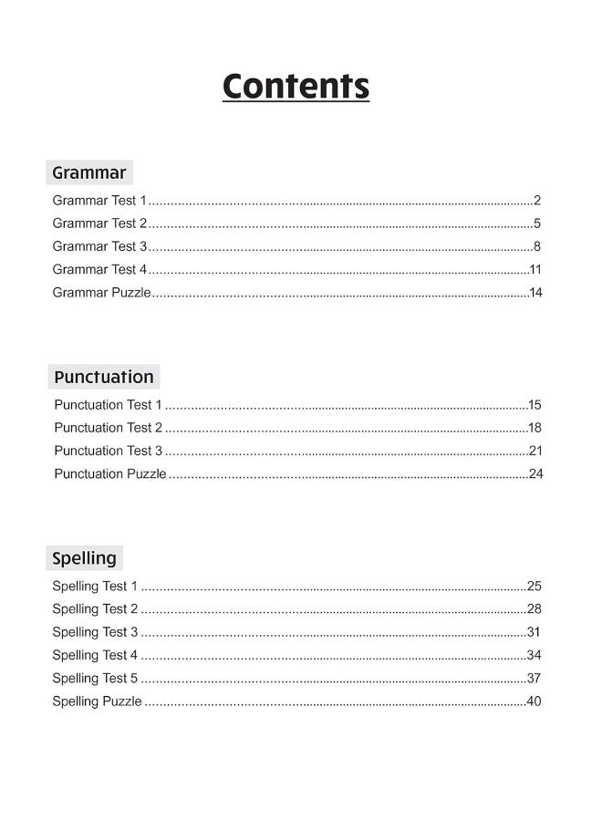 KS2 Year 4 English 10-Minute Tests: Grammar, Punctuation & Spelling - Image 3