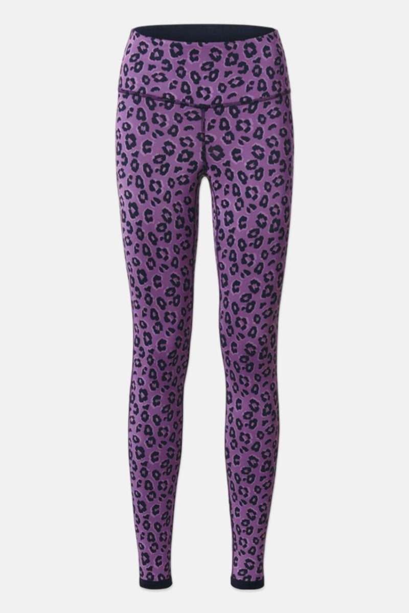 Tchibo Women Sportswear Fit Printed Reversible Training Leggings, Purple - Image 2