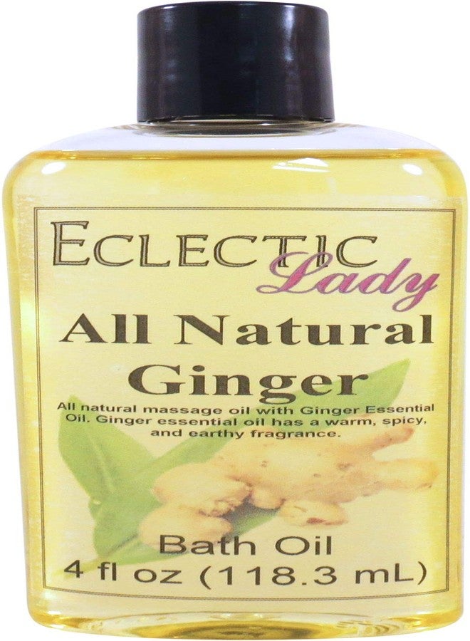 Eclectic Lady Ginger Bath Oil, Scented Body Oil, Relaxing Bathing Oil, 4 oz - Image 1