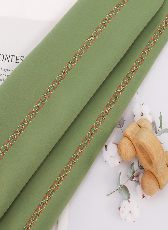 JADE POKE Bed Runner 260 x 50 cm, King Size, Green Bedding Scarves, Hotel Wedding Room Decorations - Image 3