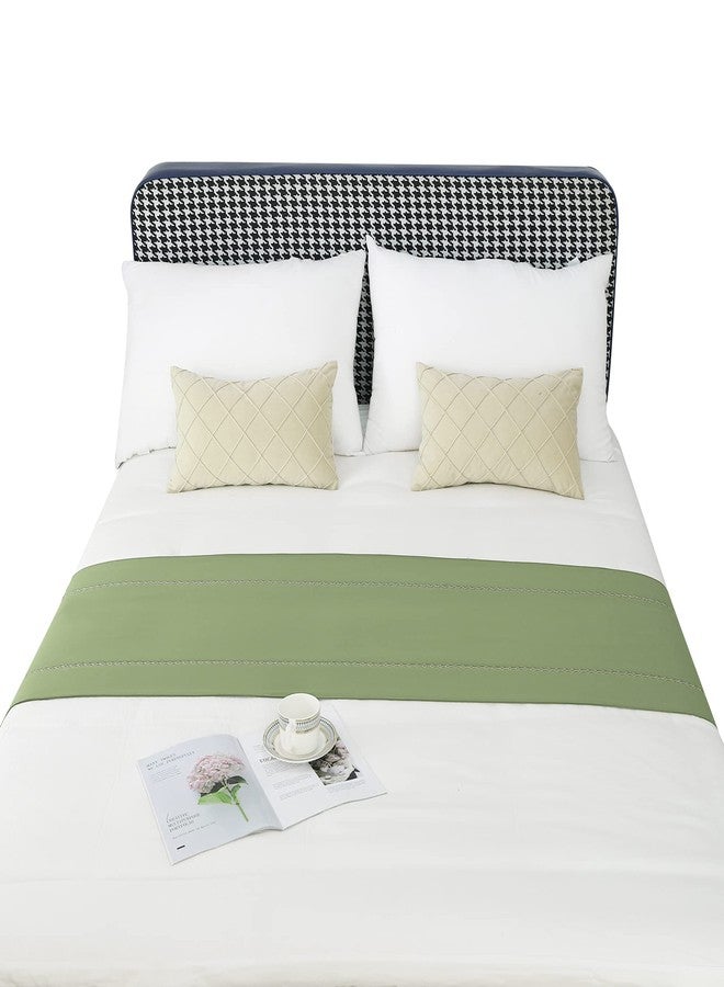 JADE POKE Bed Runner 260 x 50 cm, King Size, Green Bedding Scarves, Hotel Wedding Room Decorations - Image 5