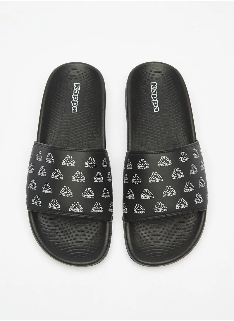 Kappa Mens Logo Print Slip On Slide Slippers