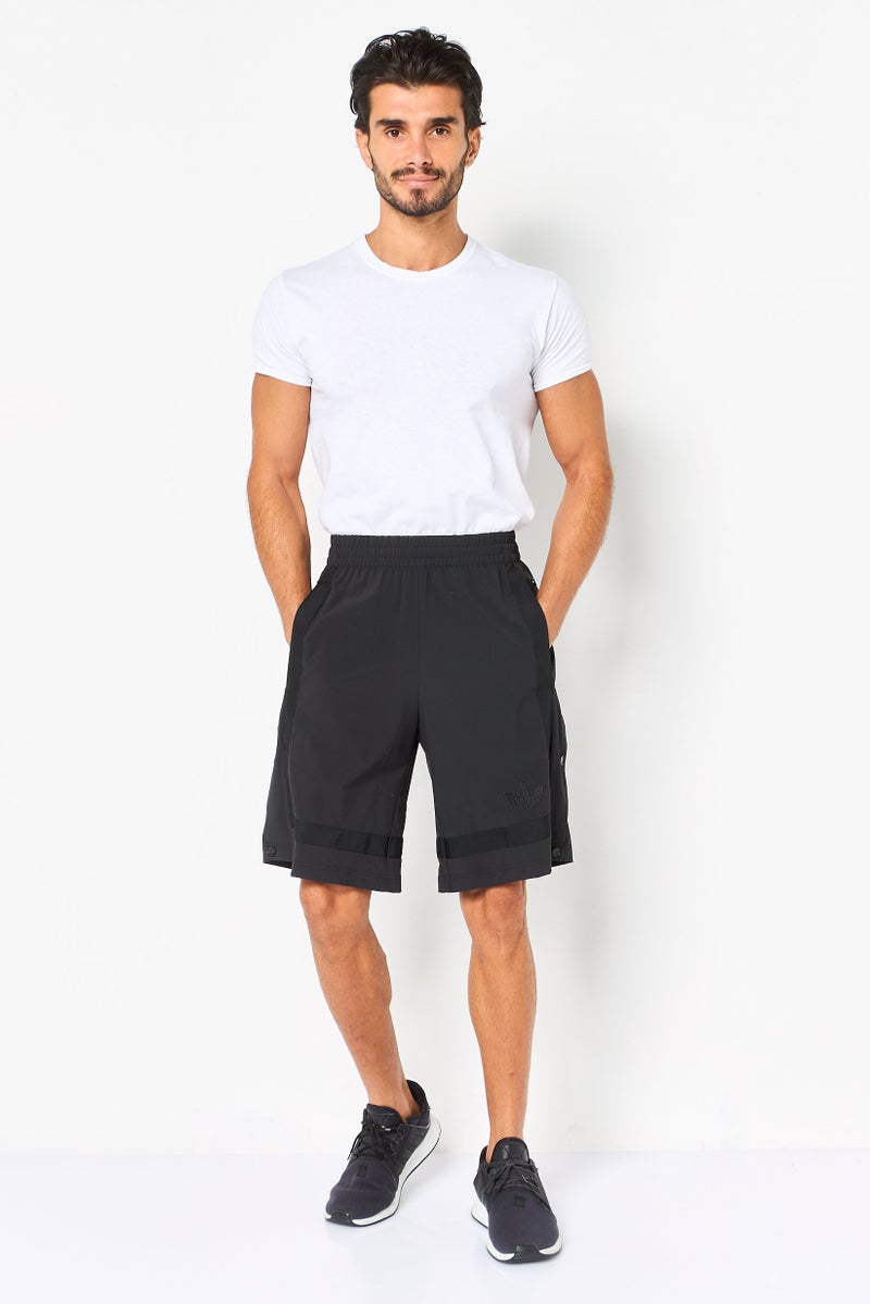 adidas Originals Men Sportswear Fit Embroidered Logo Training Shorts, Black - Image 4