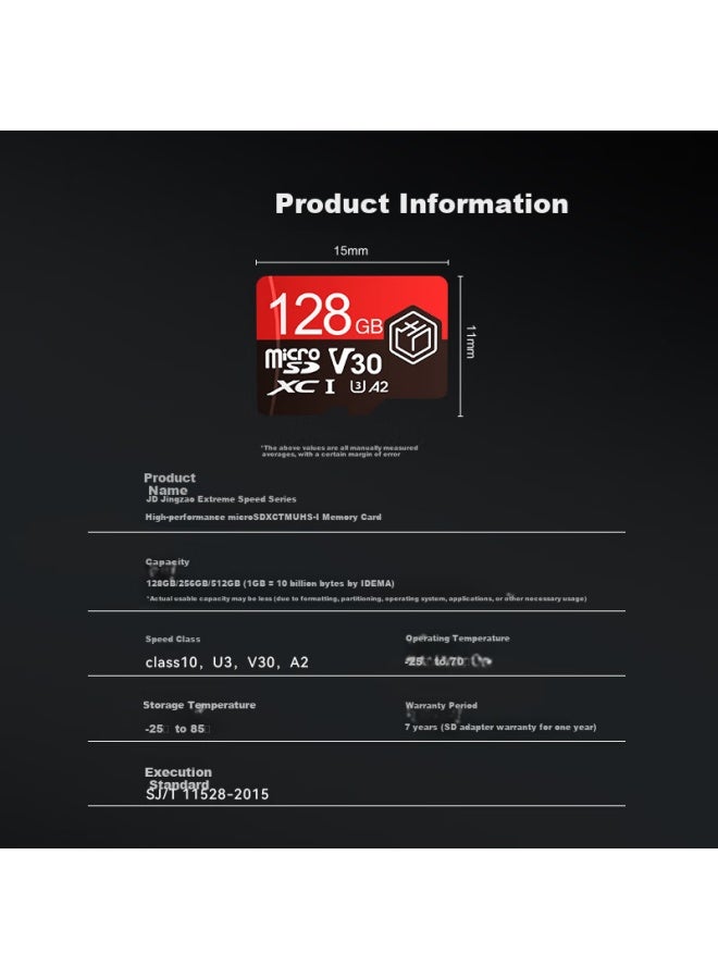 JD.com Jd Jingzao Ultimate High Performance Tf Card 512gb Storage Card U3 V30 A2 Action Camera 4k Hd Memory Card Read Speed 200mb/s - Image 3