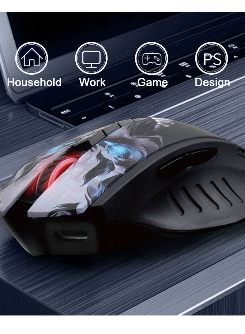 R80 Rechargeable Wireless Gaming Mouse – 4 Core Activated - 4,000 CPI – Light Strike 0.2ms Response – Metal X’Glide Armor Boot
