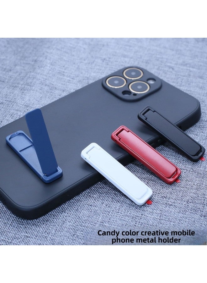 Mobile Phone Stand Neutral Ultra-thin Mini Multi-function Card Type Clip Strip Stand Flip Silk Slide Stand-Color:White B Style - Image 2