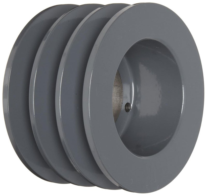 TB Woods 503B Classical V-Belt Sheave, B Belt Section, 3 Grooves, SD Bushing required, Cast Iron, 5.35" OD - Image 1