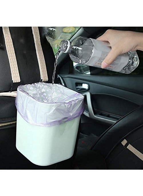 Kixre Kixre Mini Desktop Wastebasket Trash Can Plastic Countertop Waste Garbage Bin with Swing Lid for for Home Office Kitchen Vanity Tabletop  - Image 2