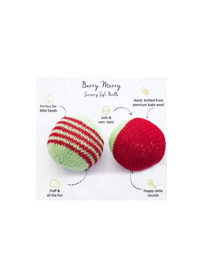 Yellow Doodle Yellow Doodle Sensory Soft Balls - Berry Merry  - Image 2