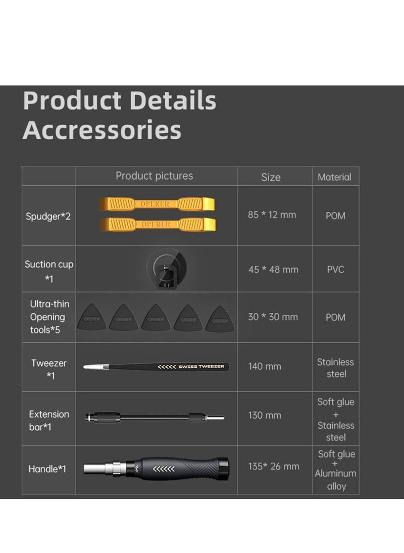 0TO1 TECH Screwdriver Set Magnetic, 145-in-1 Precision Screwdriver Set Repair Tool kit for Mobile Phone, Watch, Glasses, Camera, computer, Xbox, PS 4, Nintendo, laptop, tablet, gaming Console  - Image 4