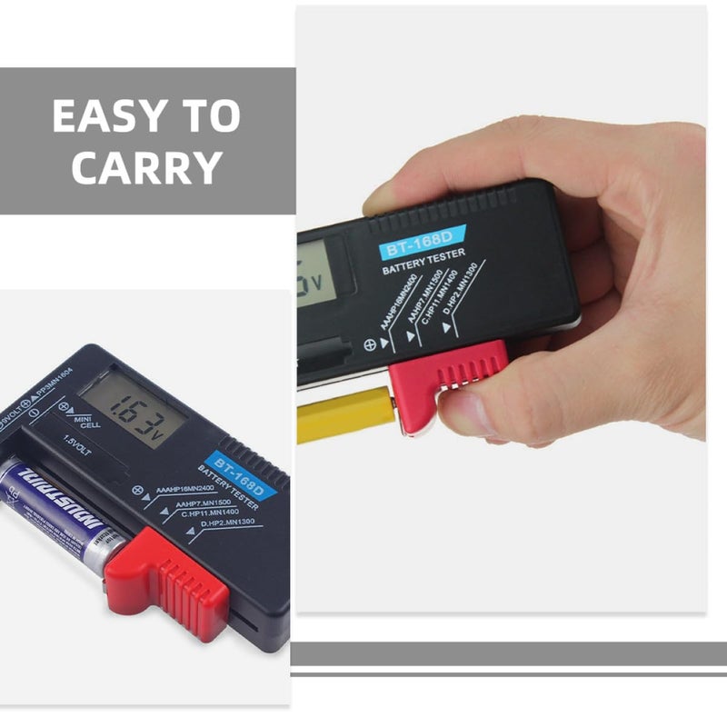 Portable Digital Battery Capacity Tester with LCD Display Black for Household Use - Image 4