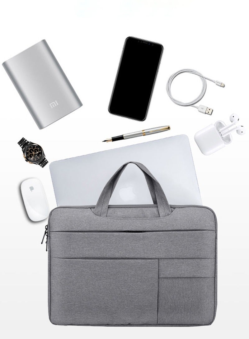 MileMelo Business Laptop Bag File Packet Grey - Image 4