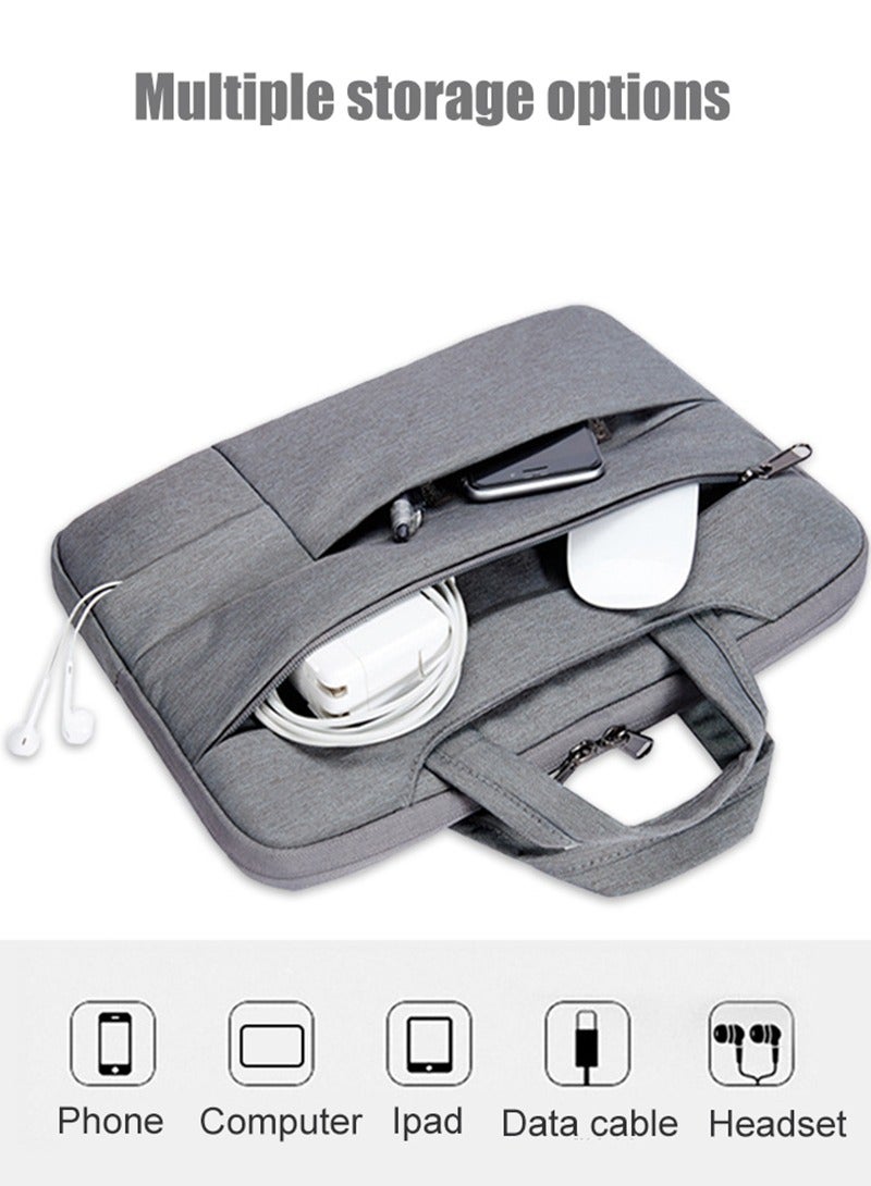 MileMelo Business Laptop Bag File Packet Grey - Image 2