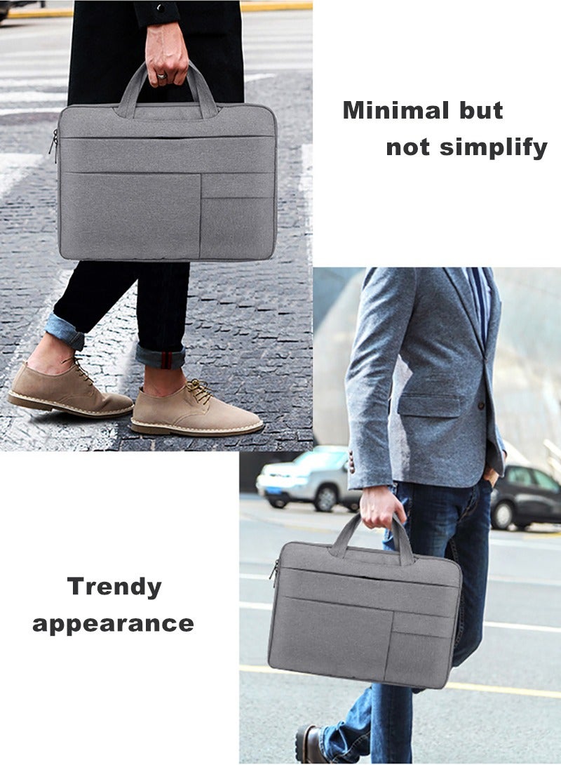 MileMelo Business Laptop Bag File Packet Grey - Image 3