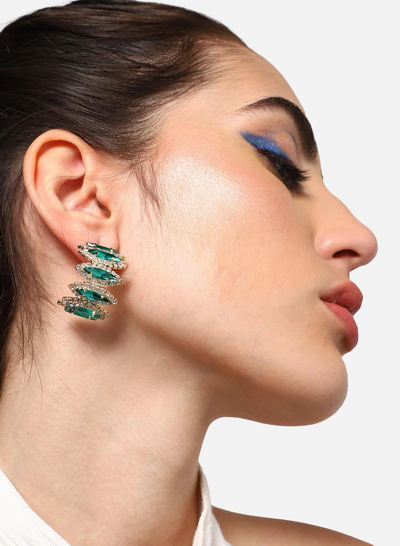 SOHI Party Artificial Hoop Earring Jewellery