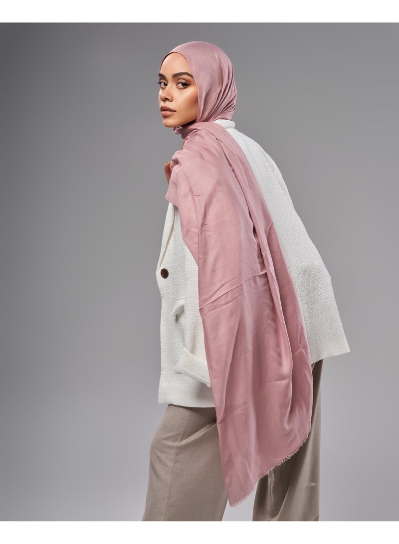 Lavezzi Breathable Cotton Modal Hijab Scarf For Women - Women Solid Color Head Scarf Wrap - Modest Nut - Image 4