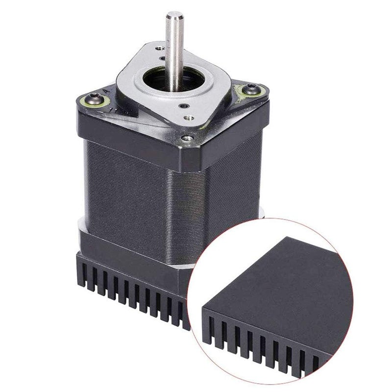 REES52 Aluminum Heatsink 4PCS 40x40x11mm Black Aluminum Cooling Fin Radiator with 3M Thermal Conductive Adhesive Tape for Cooling GPU IC Chips VRAM VGA RAM - Image 4