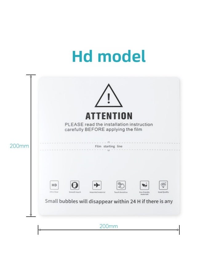 Generic Hydrogel Film Curved Screen Universal Film HD Cutting Film Frosted Folding Screen Mobile Phone Soft Film Cutting Machine Special Film-Color:Folding Screen HD Universal Cutting Film-Dimensions:200*200mm  - Image 1