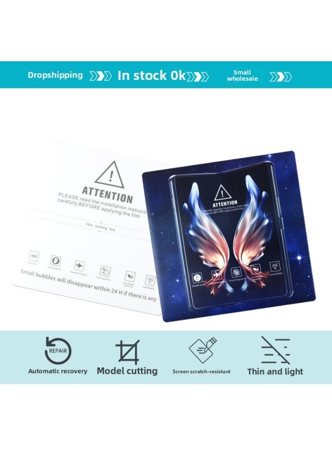 Generic Hydrogel Film Curved Screen Universal Film HD Cutting Film Frosted Folding Screen Mobile Phone Soft Film Cutting Machine Special Film-Color:Folding Screen HD Universal Cutting Film-Dimensions:200*200mm  - Image 3