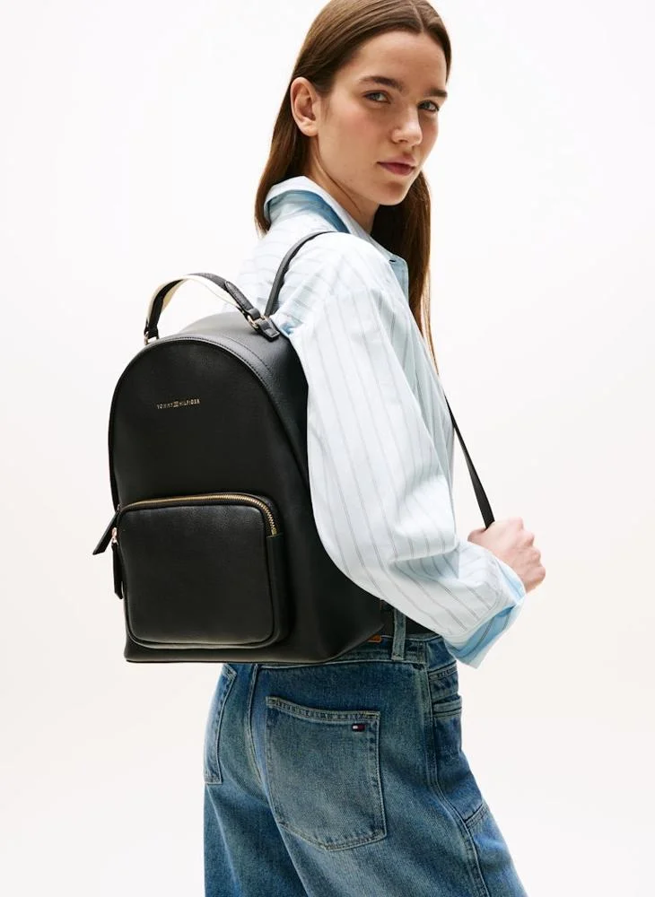 TOMMY HILFIGER Logo Detail Zip Through Backpack