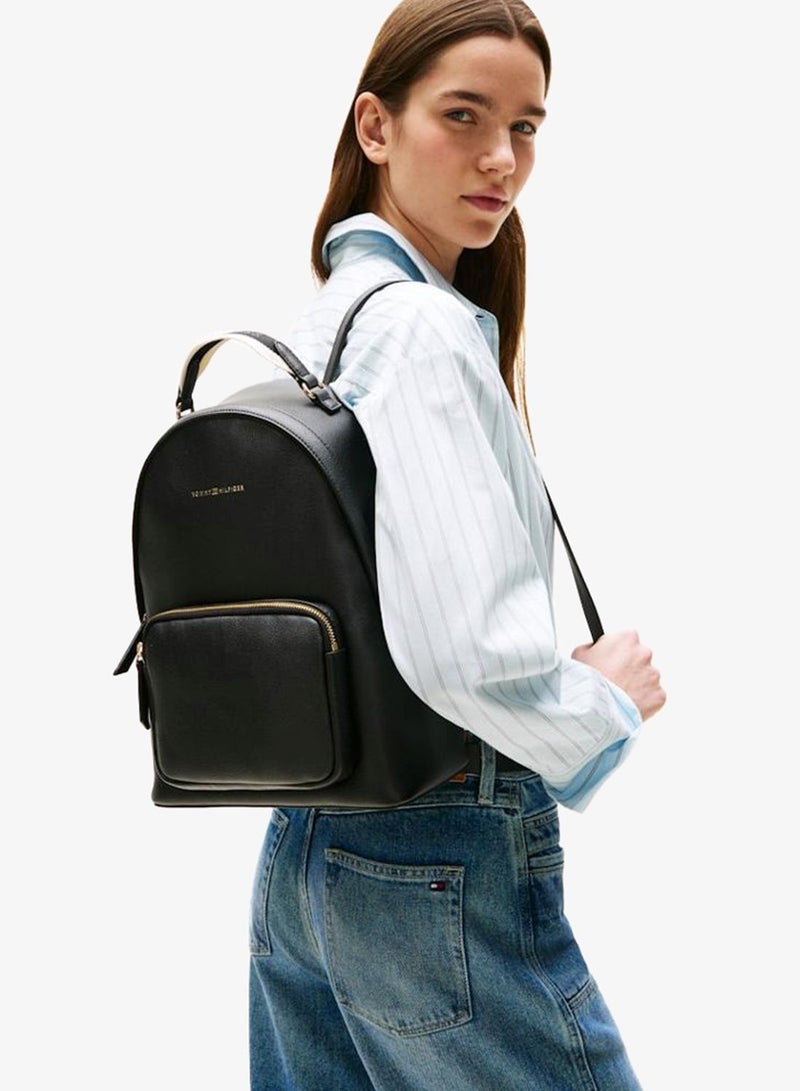 TOMMY HILFIGER Logo Detail Zip Through Backpack - Image 2