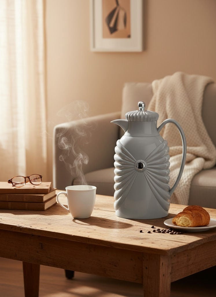 REEM Tea/Coffee flask Light Grey/Silver 1.0 Liter - Image 1