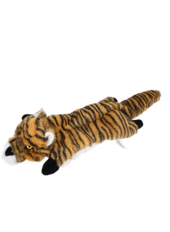 Interactive Dog Squeaky Tiger Toy - A Durable, Plush Toy for Fun and Engaging Playtime with Your Dog (Tiger) & Slow Feeder Dog Cat Bowl 2 in 1 Eco-Friendly Pet Lick Mat Double Slow-eating Basin Bowls (Pink)Bundle - Image 2