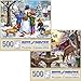 Bits and Pieces Value Set of Two Large 500 Piece Jigsaw Puzzles for Adults Jigsaw Puzzle Set by Artist Liz Goodrick Dillon Completed Puzzle Size 18 x 24 - Image 2
