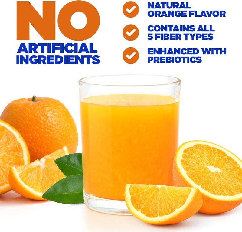 Yerba Prima Orange Flavored Daily Fiber Formula 16 oz Powder  Great Tasting Premium Bulking Supplement for Regularity Support Contains 5 Fiber Types Made in The USA NonGMO Gluten Free - Image 2