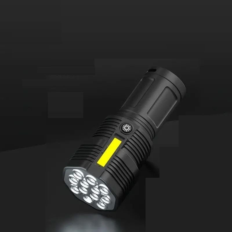 TERXA TERXA 12 LED Multi Function Torch Flashlight Long Distance Beam Range Flash Light for OutdoorCampingNight WalkingHuntingFishing Pack of 1Multicolor  - Image 4