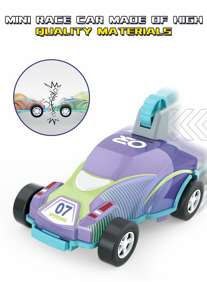 GROIC 8 Piece Pull Back Car, Kids Friction Car, 360° Flip Stunt Car, Ejection Dumper, Crash Roller Racing, Mini Pull Back Car, Kids Toy Car Set - Image 3