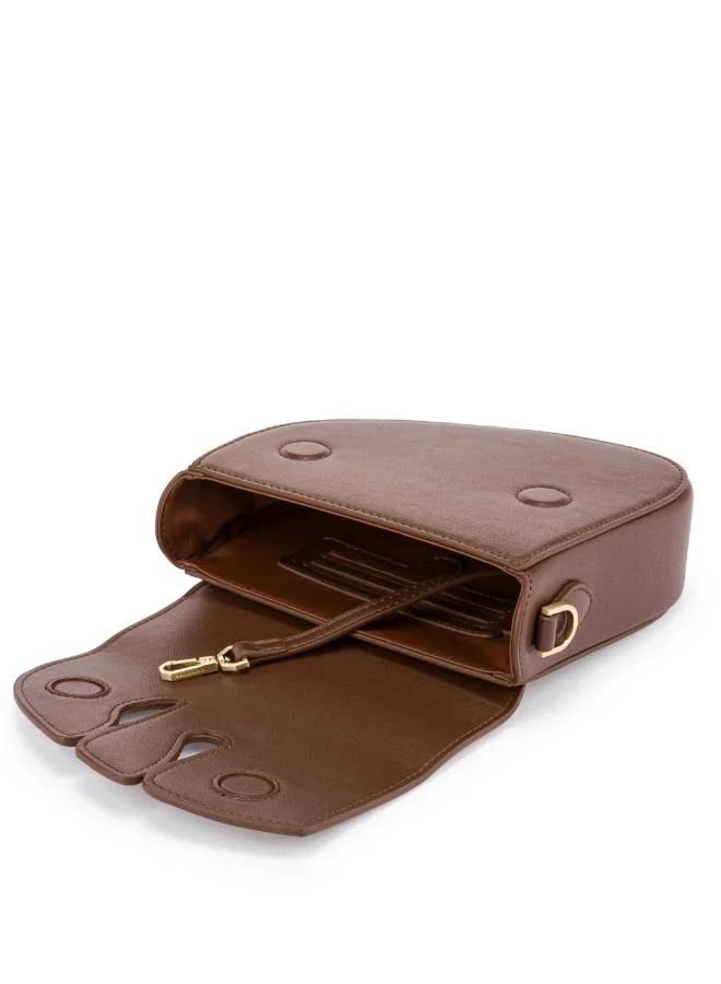 Veganologie Pebble Bag in Brown Made From 1 Bamboo Stem