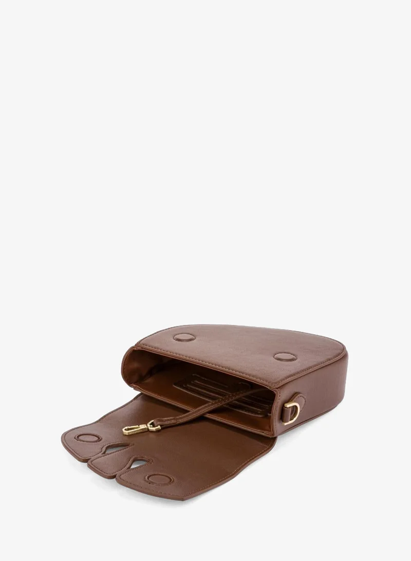 Veganologie  Pebble Bag in Brown Made From 1 Bamboo Stem for Women | Best Price UAE