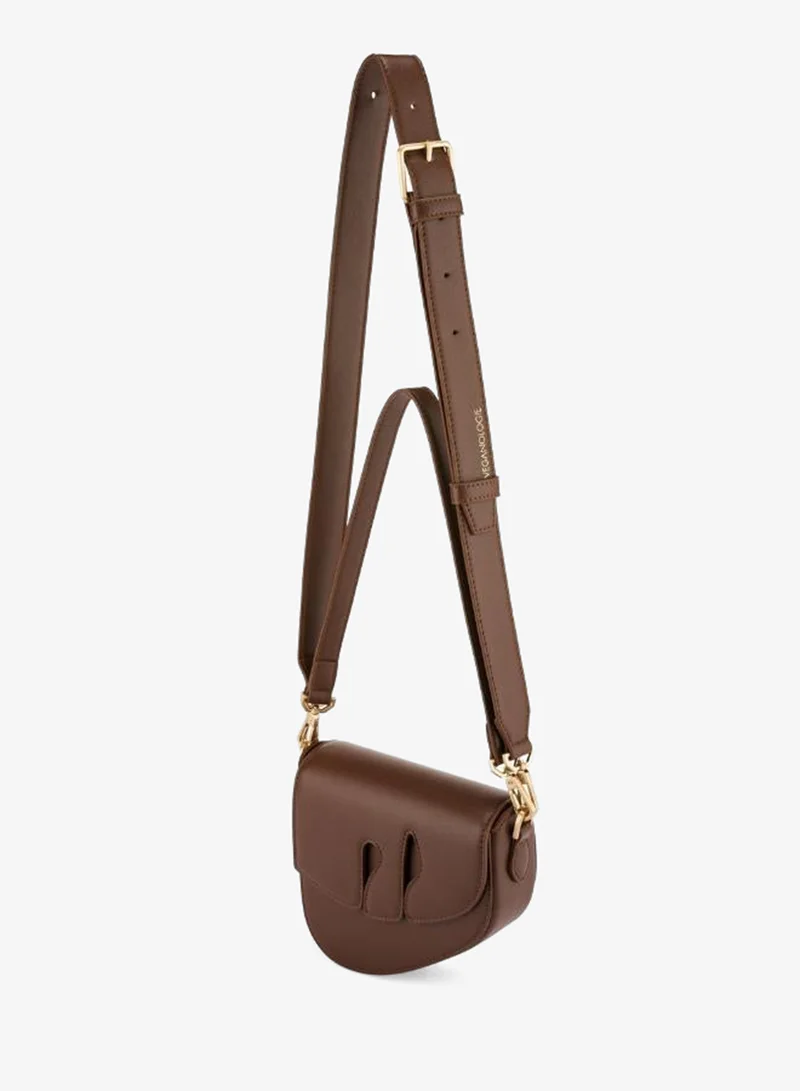 Veganologie  Pebble Bag in Brown Made From 1 Bamboo Stem for Women | Best Price UAE