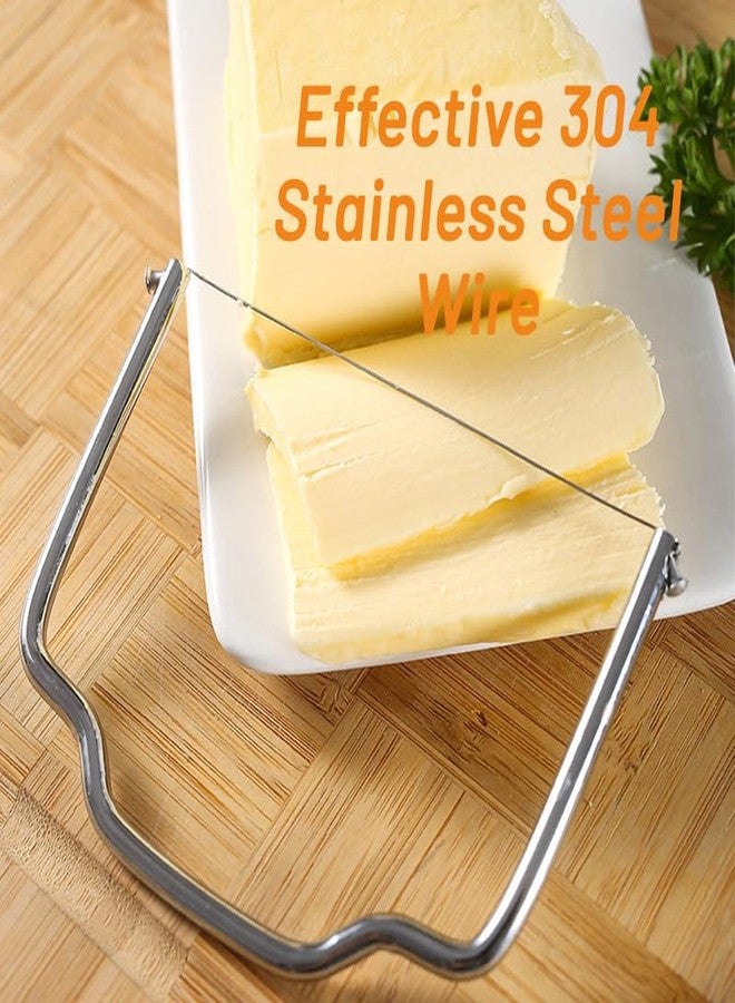 Yopolaz قطاعة جبن عبوة من قطعتين - قطاعة جبن فعالة من الفولاذ المقاوم للصدأ لتقطيع الجبن الصلب والزبدة والأفوكادو (عبوة من قطعتين) - Image 3