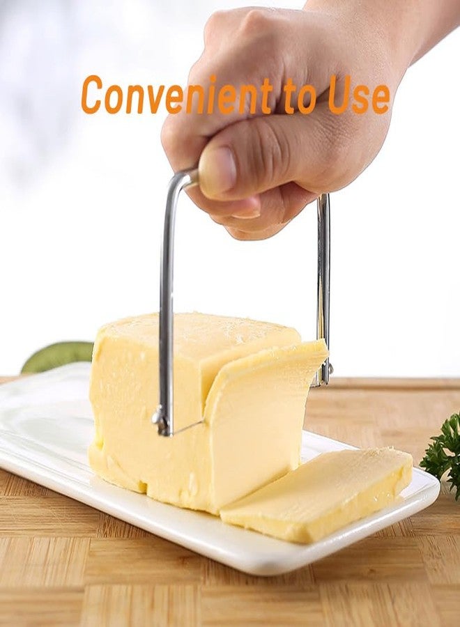 Yopolaz قطاعة جبن عبوة من قطعتين - قطاعة جبن فعالة من الفولاذ المقاوم للصدأ لتقطيع الجبن الصلب والزبدة والأفوكادو (عبوة من قطعتين) - Image 2