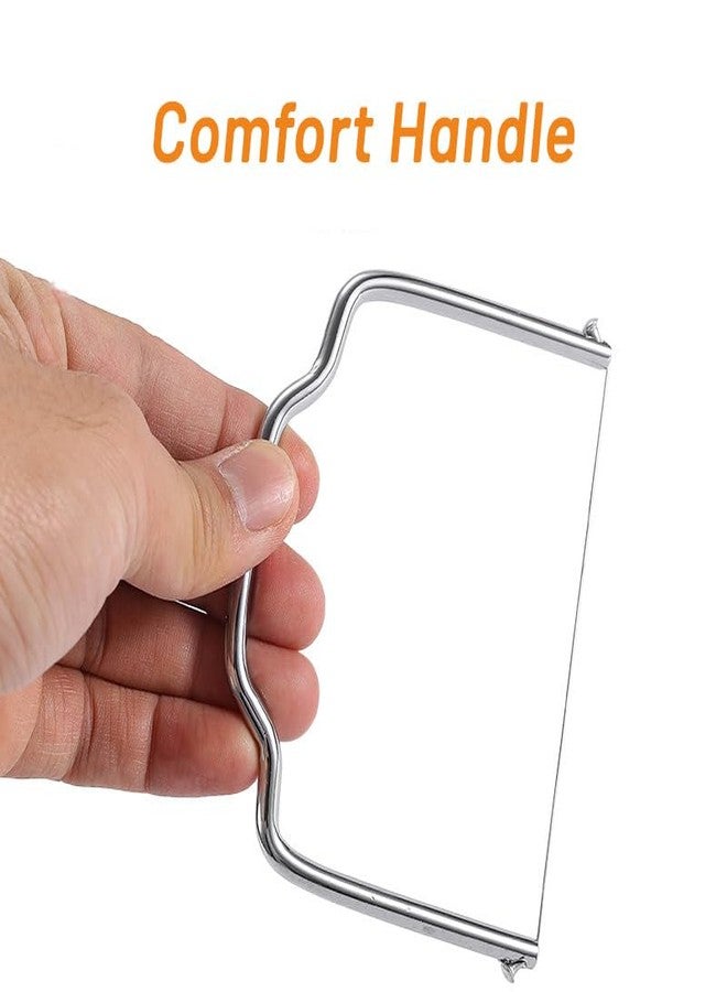 Yopolaz قطاعة جبن عبوة من قطعتين - قطاعة جبن فعالة من الفولاذ المقاوم للصدأ لتقطيع الجبن الصلب والزبدة والأفوكادو (عبوة من قطعتين) - Image 4