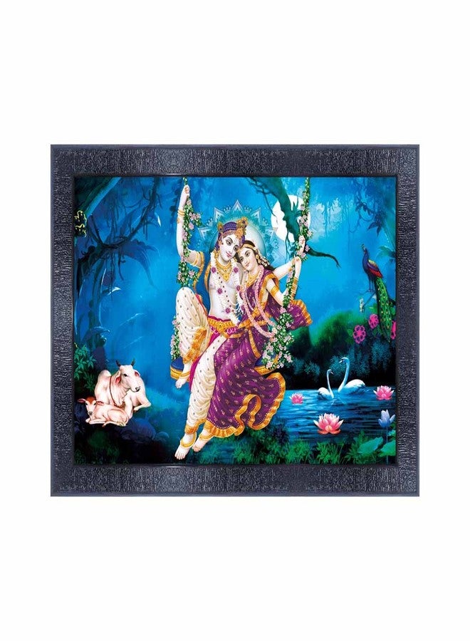 pnf Poster And Frames Radha Krishna Wooden Photo Frame With Acrylic Sheet | For Living, Pooja Room | Home Decoration Item | Best Gifting Option (10 * 14inch,Multicolour,Synthetic) 17559 - Image 1
