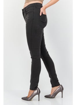 French Connection Women Washed 30 Inseam Skinny Pants, Dark Grey  - Image 3