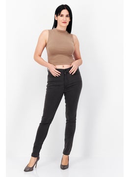 French Connection Women Washed 30 Inseam Skinny Pants, Dark Grey  - Image 4