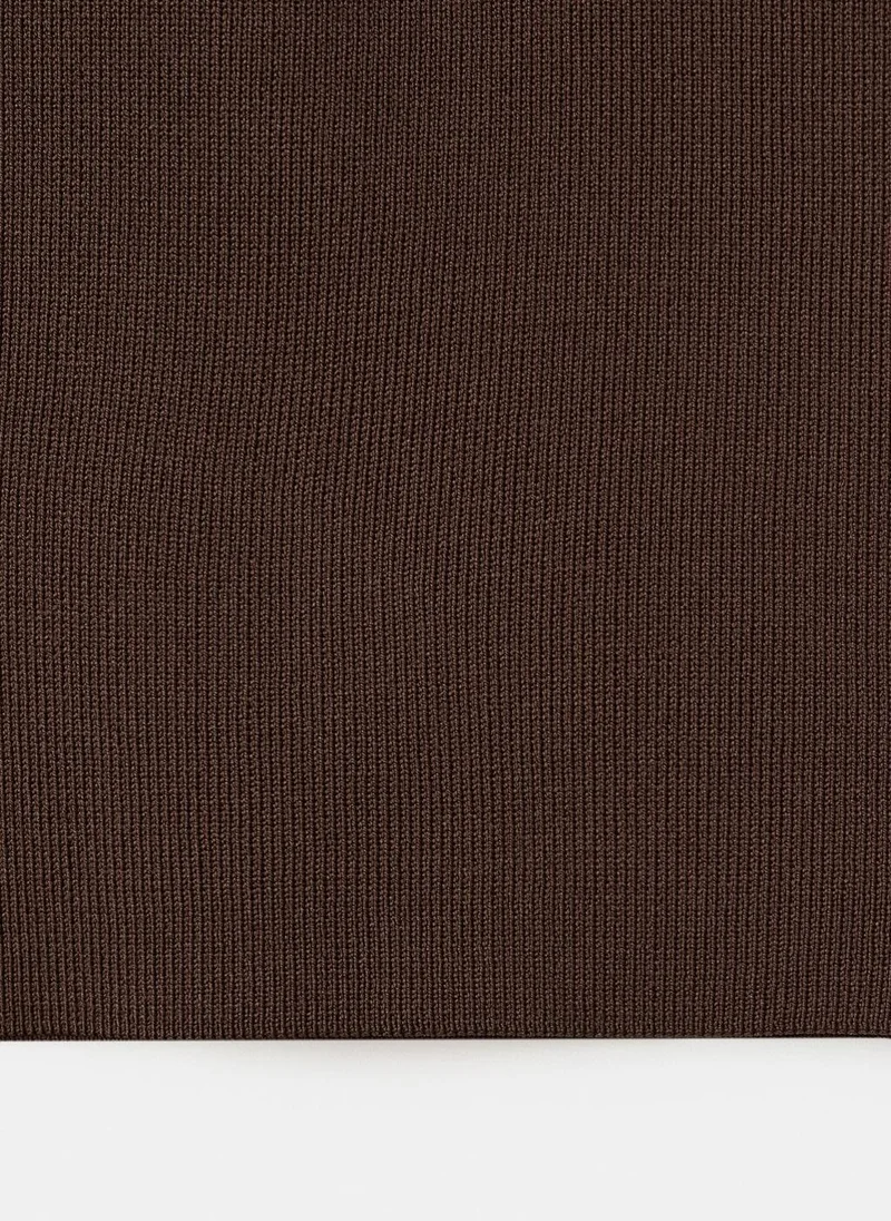 مانجو Strapless Knitted Top