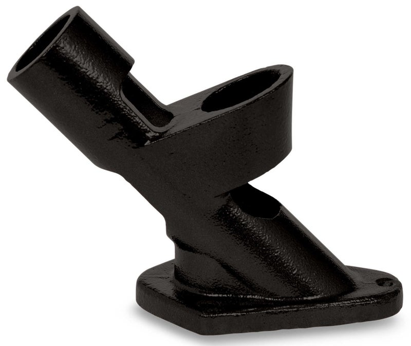 Evergreen Flag Bracket Two-Position 45 and 90 Degree | Cast Iron | Black | Hardware Incl | Outdoor Home and Garden Décor | Residential or Commercial | Wood Metal Plastic Pole - Not Included - Image 3