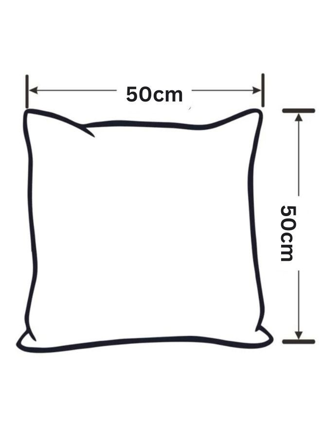 LUNA Home 1 Piece 50*50cm Size, 100% Linen Cushion Cover, Solid Blue +1 Piece 50*50Cm Size 100% Linen Cushion Cover Solid Brown. - Image 2